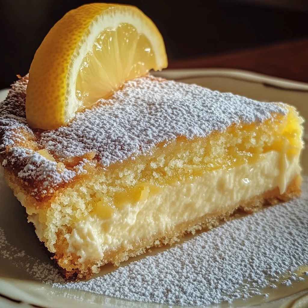 The Best Lemon Custard Cake