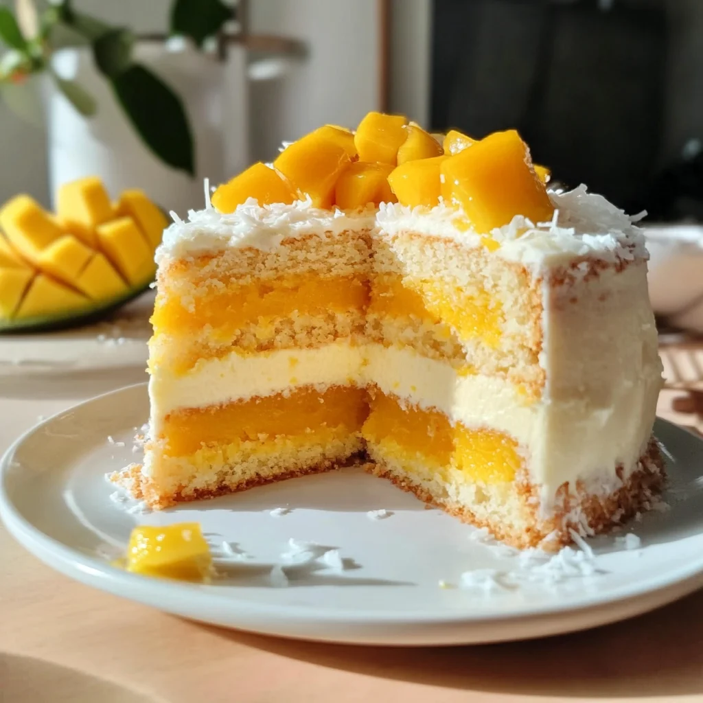Vegan Mango Coconut Cake