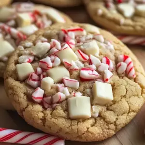 White Chocolate Candy Cane Cookies