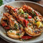 BBQ Grilled Prawns with Garlic, Lemon & Chilli