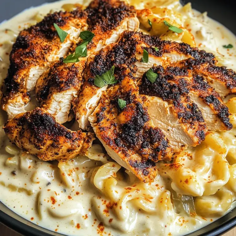 Blackened Cajun Chicken Alfredo