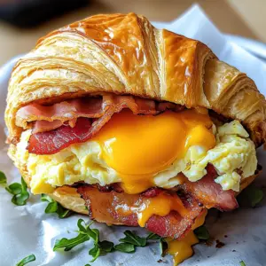 Breakfast Croissant Sandwich Recipe