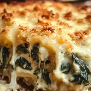 Cheesy Italian Spinach Bake
