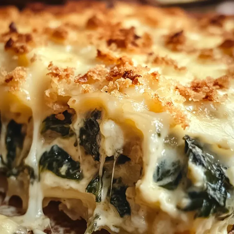 Cheesy Italian Spinach Bake