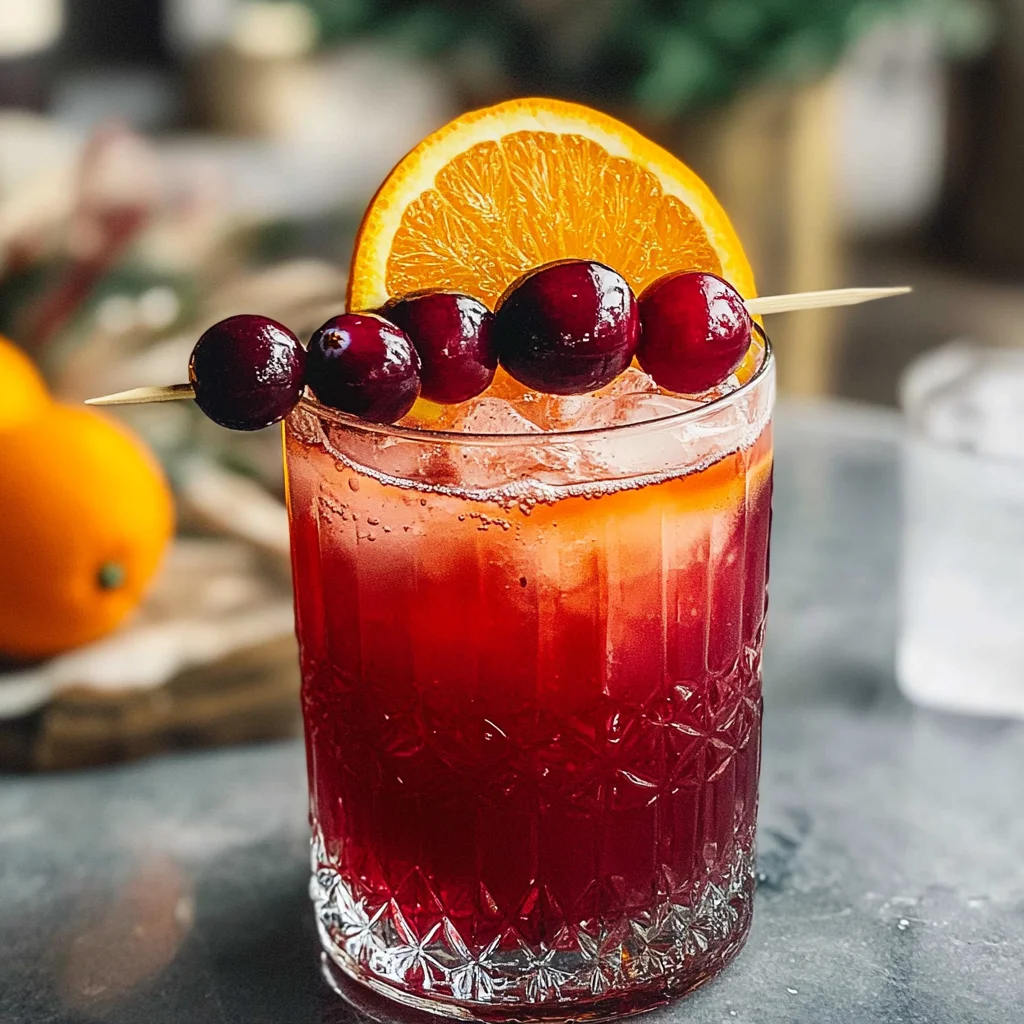 Cranberry and Orange Juice Mocktail