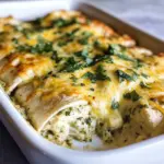 Creamy Poblano Chicken Enchiladas