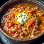 Crock Pot Stuffed Pepper Soup