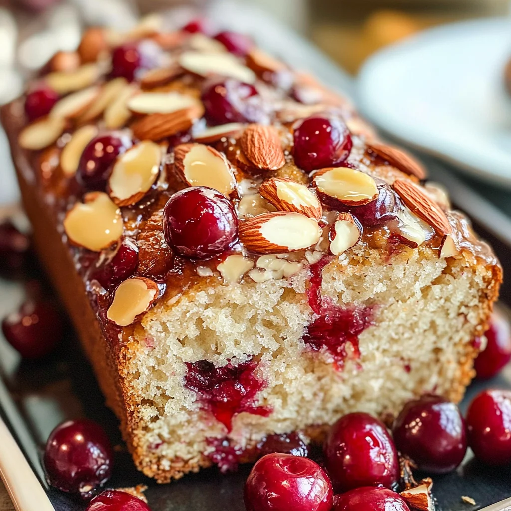 Easy Almond Cherry Bread (video)