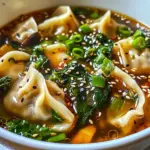 Easy Asian Dumpling Potsticker Soup