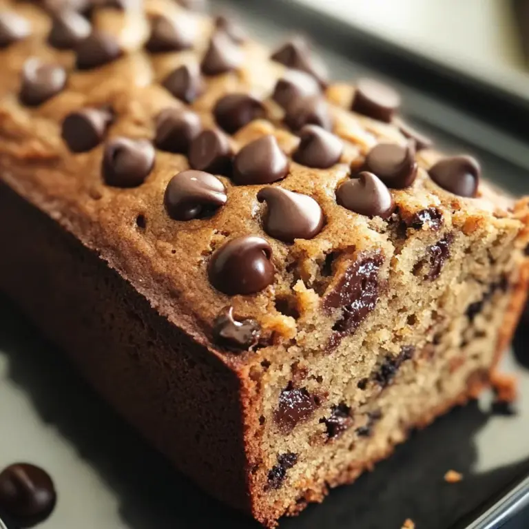 Easy Peanut Butter Chocolate Chip Banana Bread Recipe