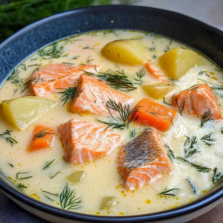 Finnish Salmon Soup (Lohikeitto)