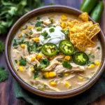 Flavorful Crockpot White Chicken Chili Soup