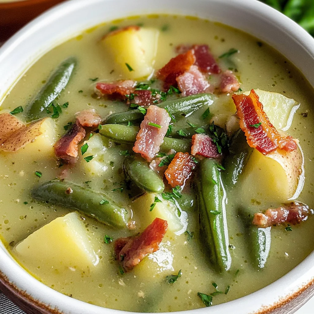 German Green Bean Soup Recipe (Grüne Bohnensuppe)