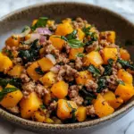 Healthy Roasted Butternut Squash with Ground Turkey