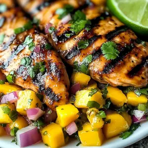 Honey Lime Chicken with Mango Salsa