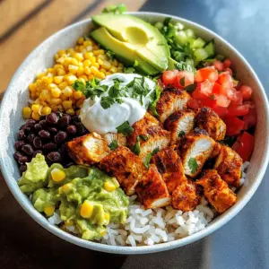 Honey Lime Chipotle Chicken Burrito Bowls