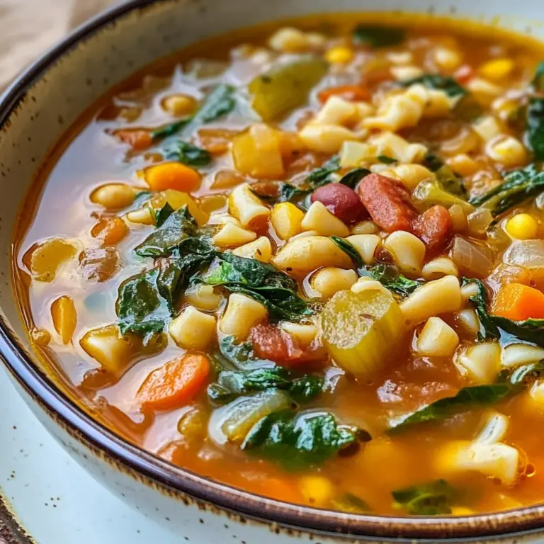 Italian Minestrone Soup (Longevity Soup)