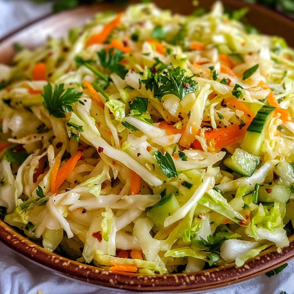 Middle Eastern Style Cabbage Salad