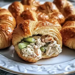 Mini Chicken Salad Croissant Sandwiches