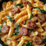 One Pot Creamy Cajun Sausage Pasta (30-Minutes)