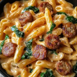 One Pot Creamy Cajun Sausage Pasta (30-Minutes)
