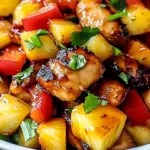 Pineapple Chicken and Rice Recipe -Tropical Dinner Ideas