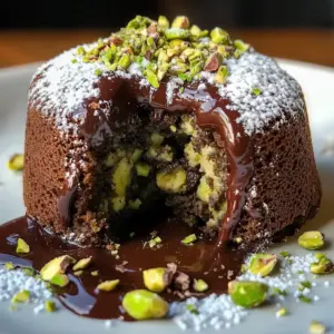 Pistachio Chocolate Lava Cakes: Indulge in Gooey Bliss!