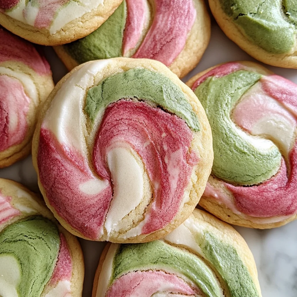 Strawberry Matcha Marble Cookies Recipe