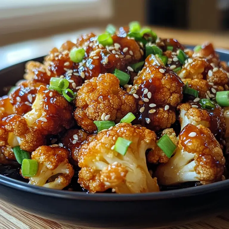 Amazing Sticky Honey Garlic Cauliflower in 5 Steps