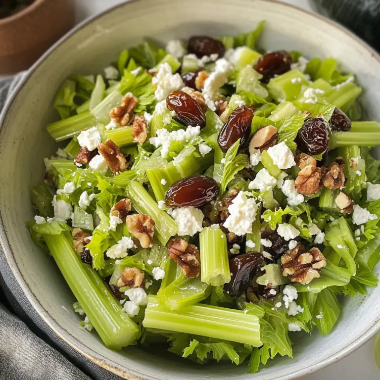 Celery Chopped Salad with Dates, Feta and Nuts