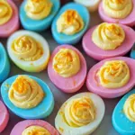 Colored Easter Deviled Eggs
