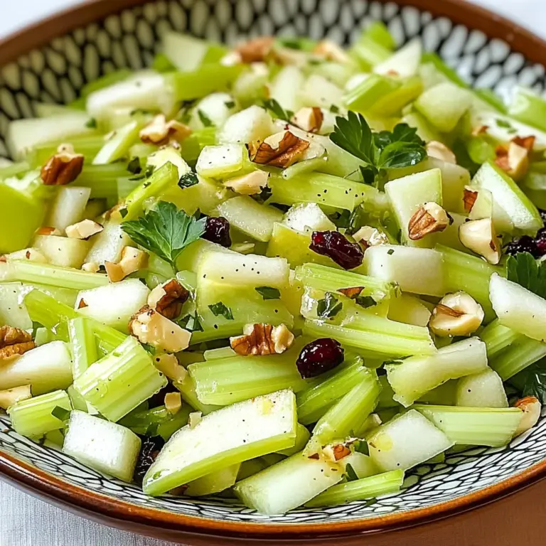 Crunch Salad with Celery and Green Apple