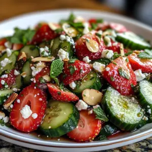 Cucumber Strawberry Salad