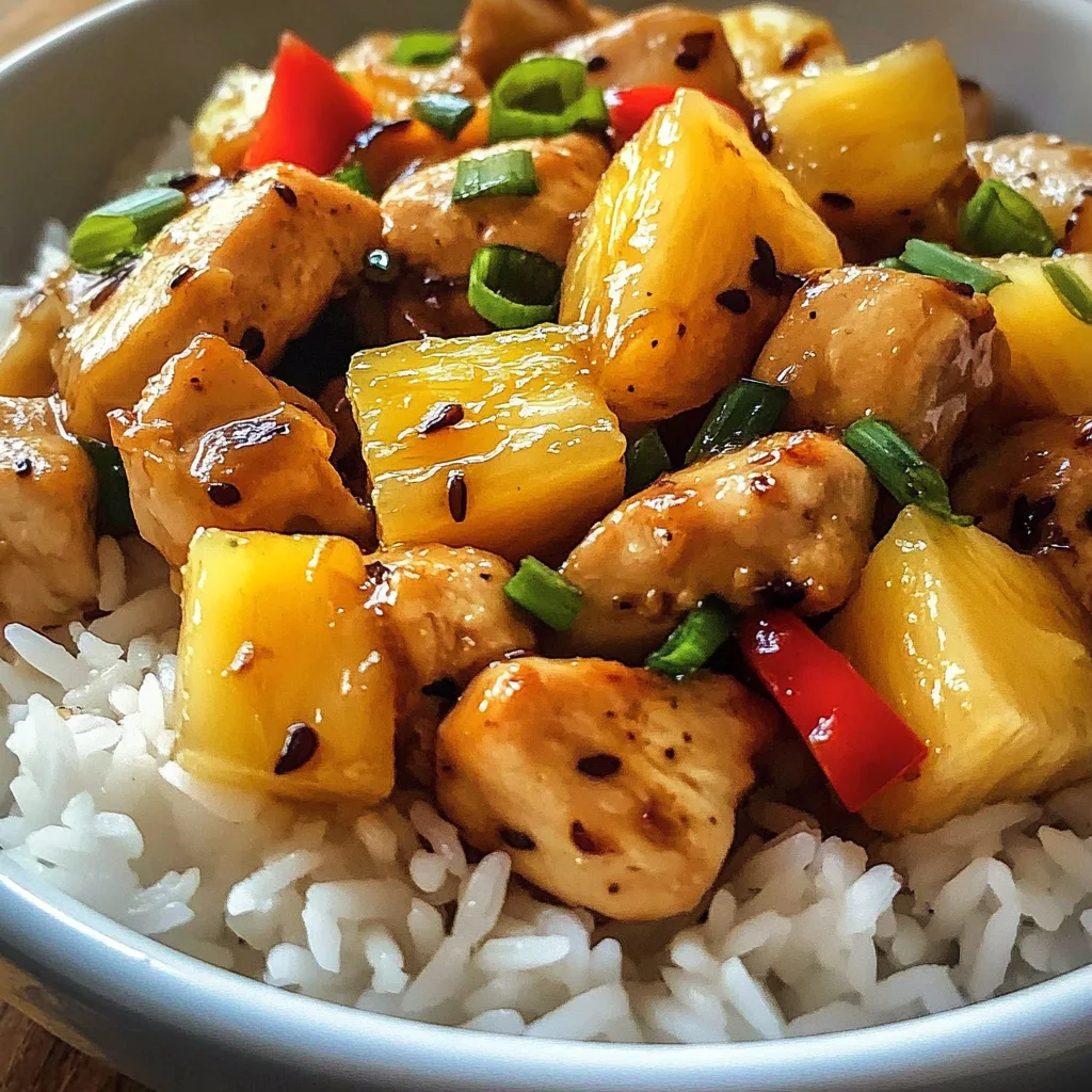 Disgustingly Easy Pineapple Chicken and Rice in 30