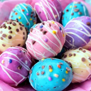 Easter Egg Cookie Dough Truffles