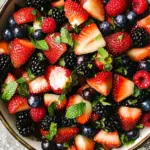 Fresh Berry Salad with Honey and Mint