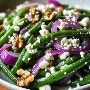 Fresh Green Bean Salad with Feta Cheese - A Blissful Crunch!