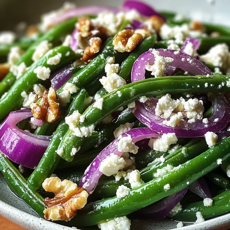 Fresh Green Bean Salad with Feta Cheese - A Blissful Crunch!