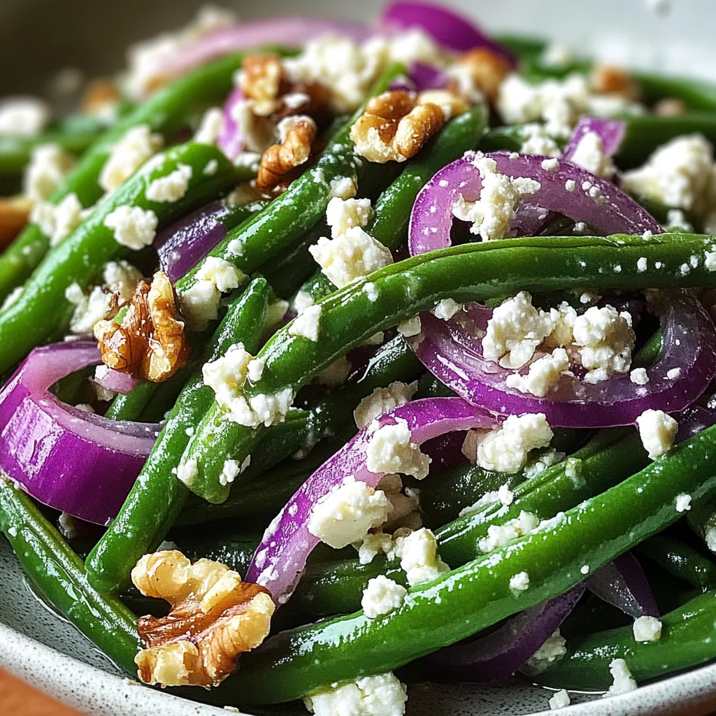 Fresh Green Bean Salad with Feta Cheese - A Blissful Crunch!