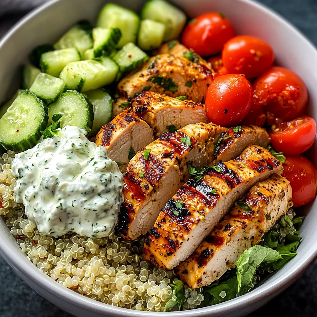 Greek Chicken Bowls