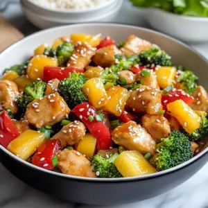 Healthy Pineapple Chicken Stir Fry Recipe