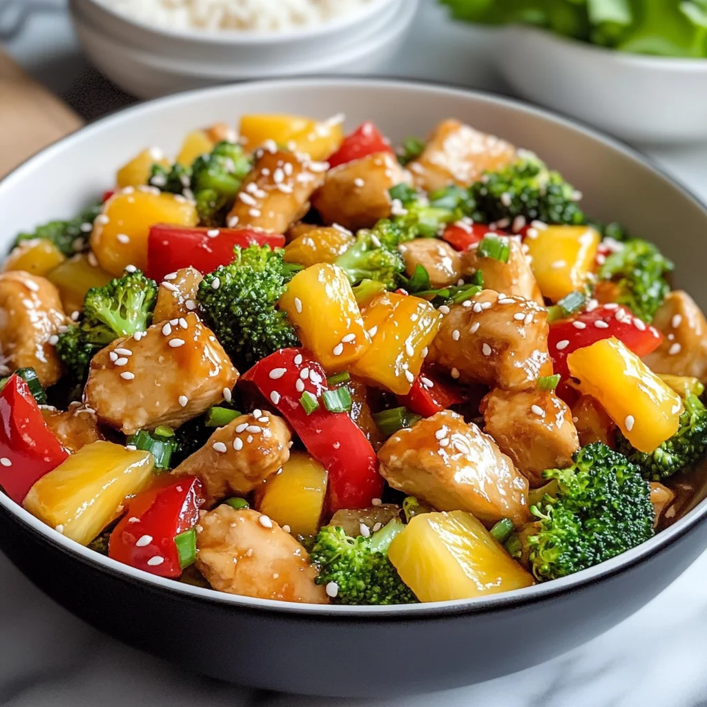 Healthy Pineapple Chicken Stir Fry Recipe