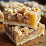 Homemade Apple Crisp Shortbread Bars - theamazingfood