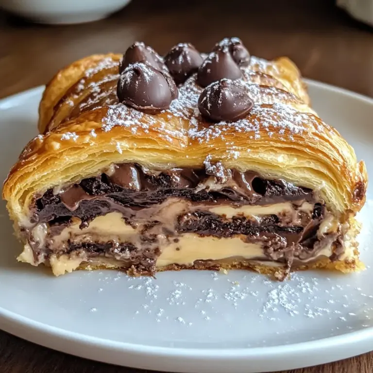 Indulgent Decadent Chocolate Croissant Breakfast Bake Delight