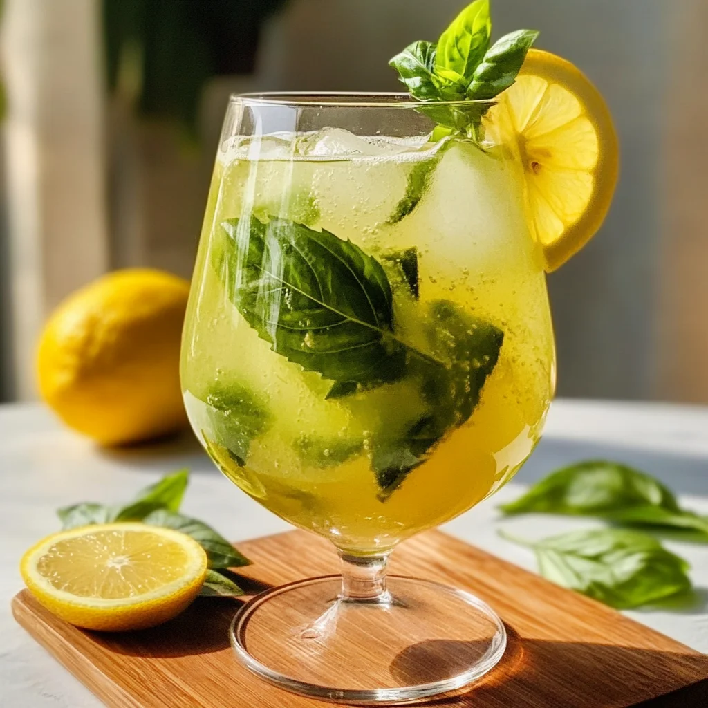 Limoncello Spritz With Basil or Mint