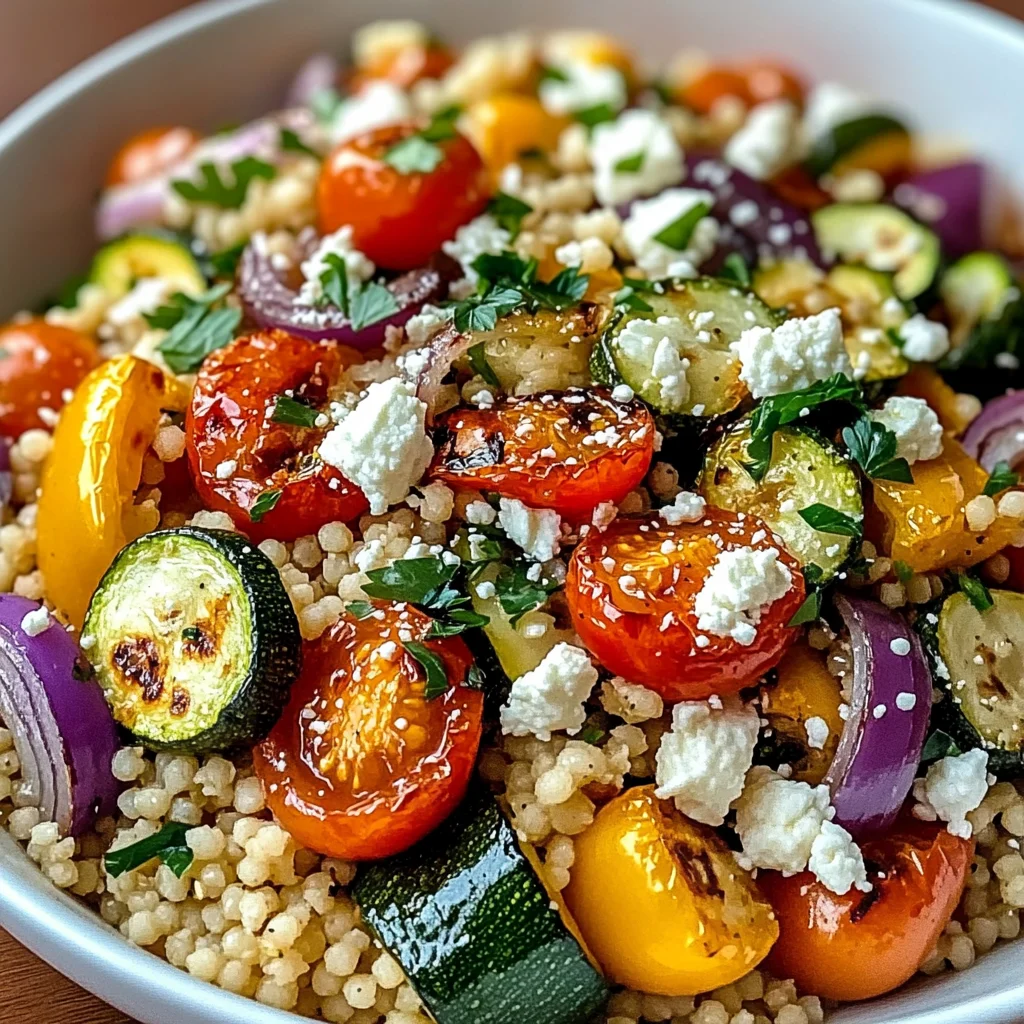 Mediterranean Roasted Vegetable Couscous