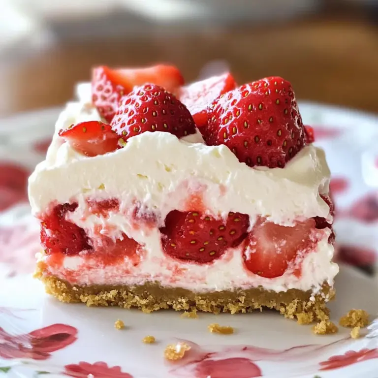No-Bake Strawberry Delight