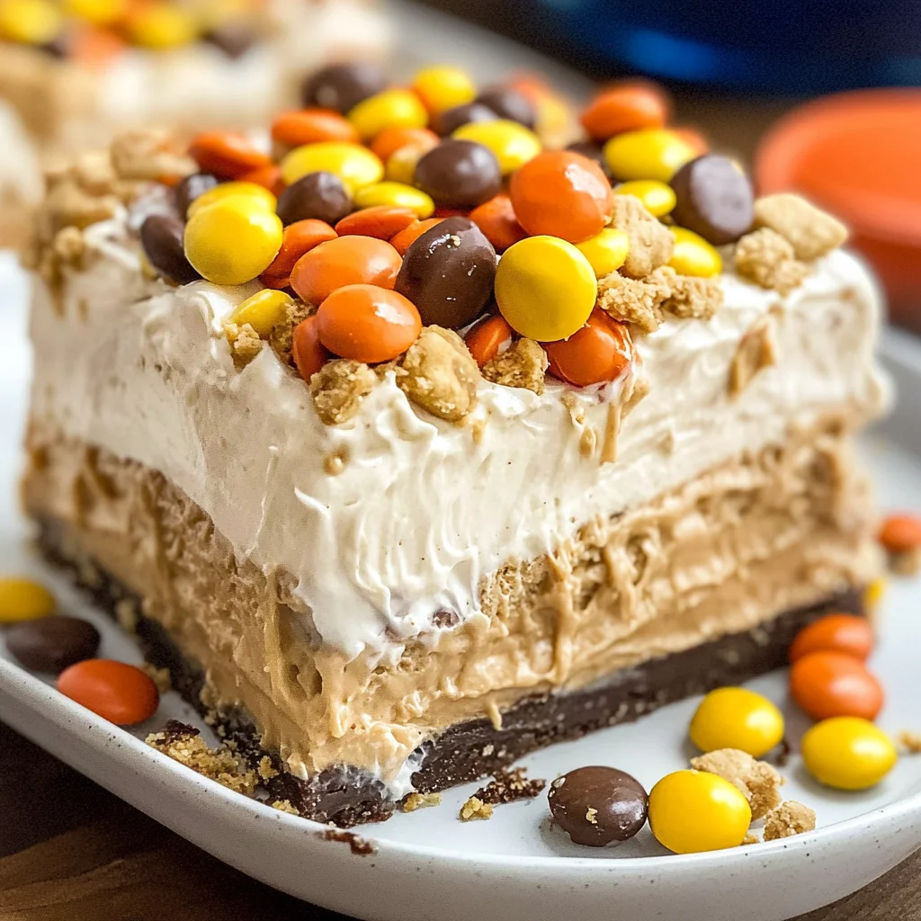 No Bake Peanut Butter Icebox Cake