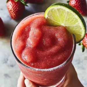 Nonalcoholic Strawberry Margaritas