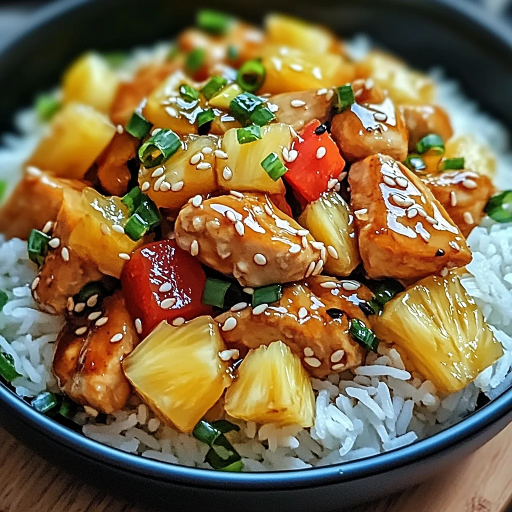 Pineapple Chicken and Rice: Quick Tropical Delight for Dinner